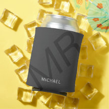 Modern Personlig Monogram Grått