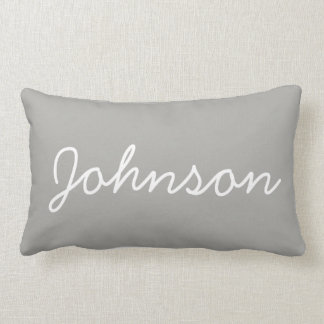 Modern Personlig Monogram Grått Dekorativ kudde