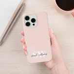 Modern Personlig Monogram Namn Rosa<br><div class="desc">Modern Personlig Monogram Namn Rosa iphone case</div>