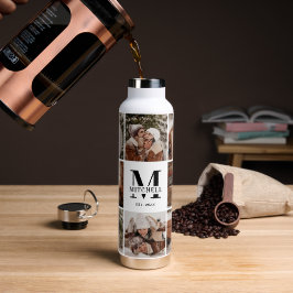 Modern Personlig Monogram och fotokollage