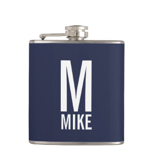 Modern Personlig Monogram och Namn Fickplunta