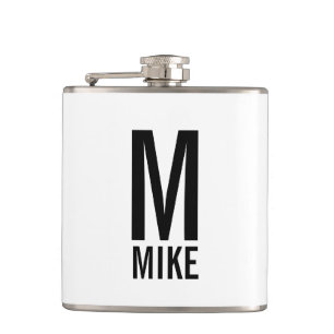 Modern Personlig Monogram och Namn Fickplunta