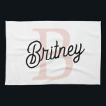 Modern Personlig Monogram och Namn Pastel Rosa Kökshandduk<br><div class="desc">Vi presenterar vår moderna Personlig Monogram och Namn Pastel Rosa Kitchen Towel, en snyggt som kompletterar din köksdekoration. Den här kökshandduken har en contemporary som är utformad i mjuk pastellform, personlig med ditt monogram och namn för en anpassningsbar. Perfekt för torkning av diskar, torkning av motordrivna enheter eller som dekorativ...</div>