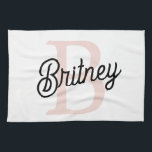 Modern Personlig Monogram och Namn Pastel Rosa Kökshandduk<br><div class="desc">Vi presenterar vår moderna Personlig Monogram och Namn Pastel Rosa Kitchen Towel, en snyggt som kompletterar din köksdekoration. Den här kökshandduken har en contemporary som är utformad i mjuk pastellform, personlig med ditt monogram och namn för en anpassningsbar. Perfekt för torkning av diskar, torkning av motordrivna enheter eller som dekorativ...</div>