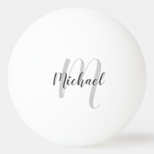 Modern Personlig Monogram och Namn Pingisboll