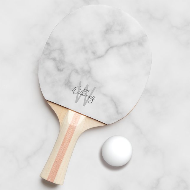 Modern Personlig Monogram och Namn Pingisracket (Skapare uppladdad)
