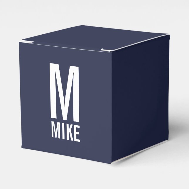 Modern Personlig Monogram och Namn Presentaskar (Framsidan Sidan)