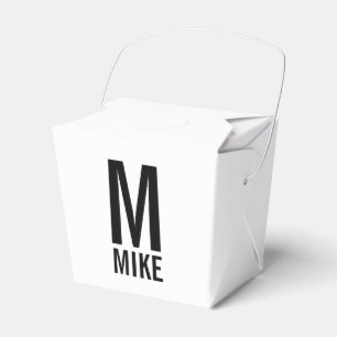 Modern Personlig Monogram och Namn Presentaskar
