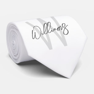 Modern personlig monogram och namn slips