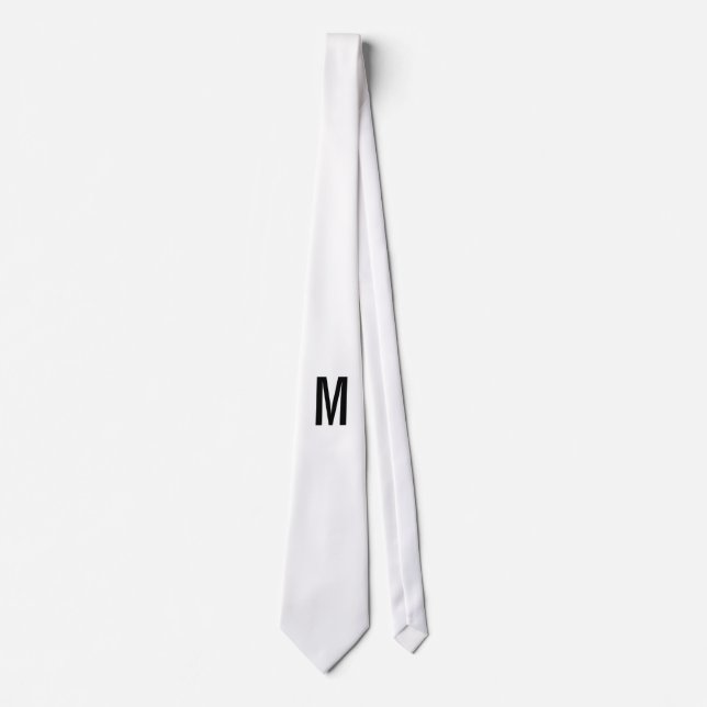 Modern Personlig Monogram och Namn Slips (Framsida)