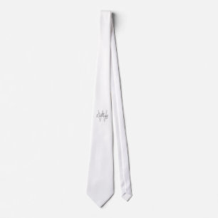 Modern personlig monogram och namn slips