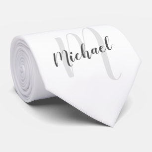 Modern personlig monogram och namn slips