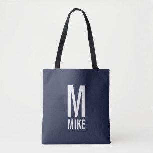 Modern Personlig Monogram och Namn Tygkasse