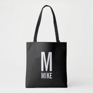 Modern Personlig Monogram och Namn Tygkasse