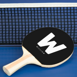 Modern Personlig Monogrammed Bord Tennis Pingisracket
