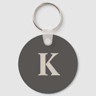 Modern personlig Monogrammed Nyckelring