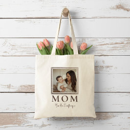 Modern personlig mormafotografi Totebag present Tygkasse