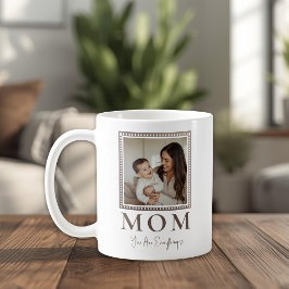Modern personlig mormugga elegant present kaffemugg