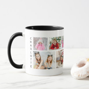 Modern Personlig Namn i flera fotosamlingar Mugg