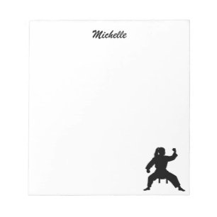 Modern Personlig Namn Karate / Taekwondo / judo Anteckningsblock