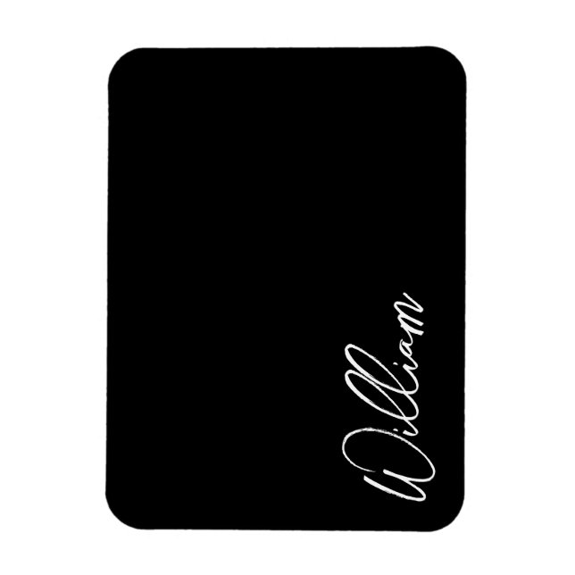 Modern Personlig Namn Magnet (Vertikal)