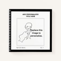 Modern Personlig Namn Monogram Kids Art