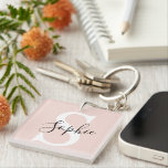 Modern Personlig Namn Monogram Pastel Rosa<br><div class="desc">Modern Personlig Namn Monogram Pastel Rosa</div>