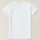 Modern Personlig Namn Monogram Pastel Rosa T Shirt (Design baksida)