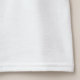 Modern Personlig Namn Monogram Pastel Rosa T Shirt (Detalj söm (i vitt))