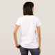 Modern Personlig Namn Monogram Pastel Rosa T Shirt (Hel baksida)