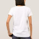 Modern Personlig Namn Monogram Pastel Rosa T Shirt (Baksida)