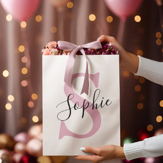 Modern Personlig Namn Monogram Rosa