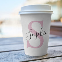 Modern Personlig Namn Monogram Rosa
