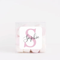 Modern Personlig Namn Monogram Rosa