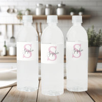 Modern Personlig Namn Monogram Rosa
