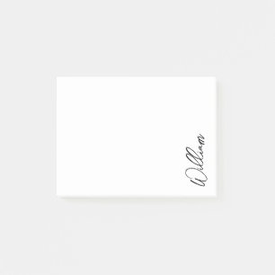 Modern Personlig Namn Post-it Block