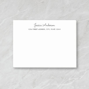 Modern Personlig Namn Post-it Block