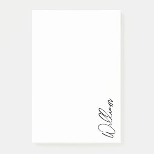 Modern Personlig Namn Post-it Block