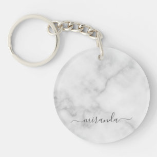Modern Personlig Namn White Marble