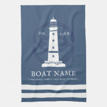 Modern Personlig Nautical fyr Boat Namn
