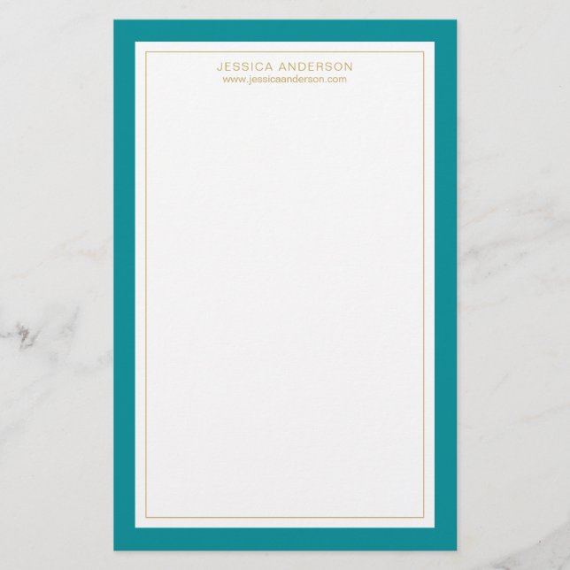 Modern Personlig och Elegant Brevpapper (Framsida)