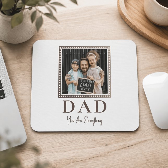 Modern Personlig Pappa Foto Musmatta (Skapare uppladdad)