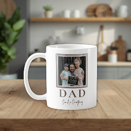 Modern personlig pappafoto kaffemugg
