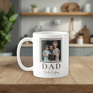 Modern personlig pappafoto kaffemugg