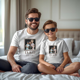 Modern personlig pappafoto t shirt