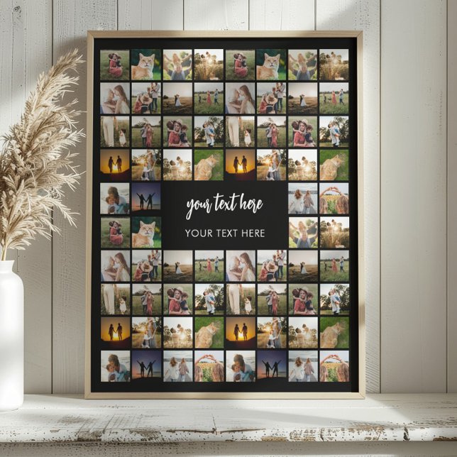 Modern Personlig Photo Collage Poster (Skapare uppladdad)