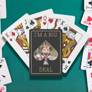 Modern Personlig Photo Keepsaké, jag är en stor af Casinokort