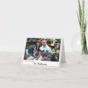 Modern Personlig Photo Stationery Anteckningskort