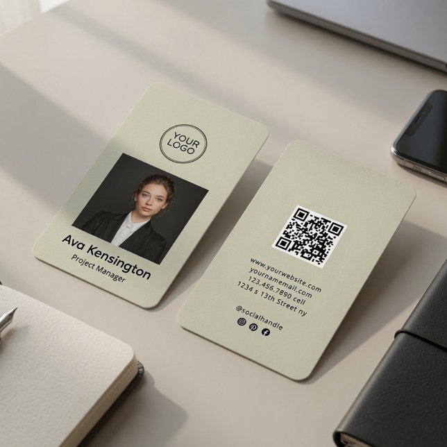 Modern personlig QR-kod  Visitkort (Skapare uppladdad)