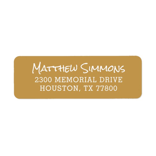 Modern Personlig Returadress Returadress Etikett (Framsidan)